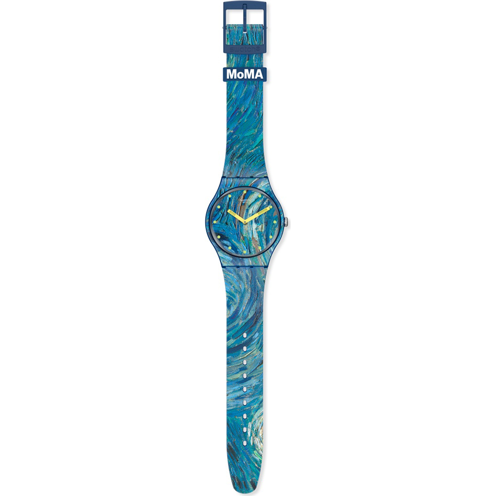 Swatch Speciale en gelimiteerde uitgaven SUOZ335 The starry night by  Vincent van Gogh horloge • EAN: 7610522834842 • Horloge.be