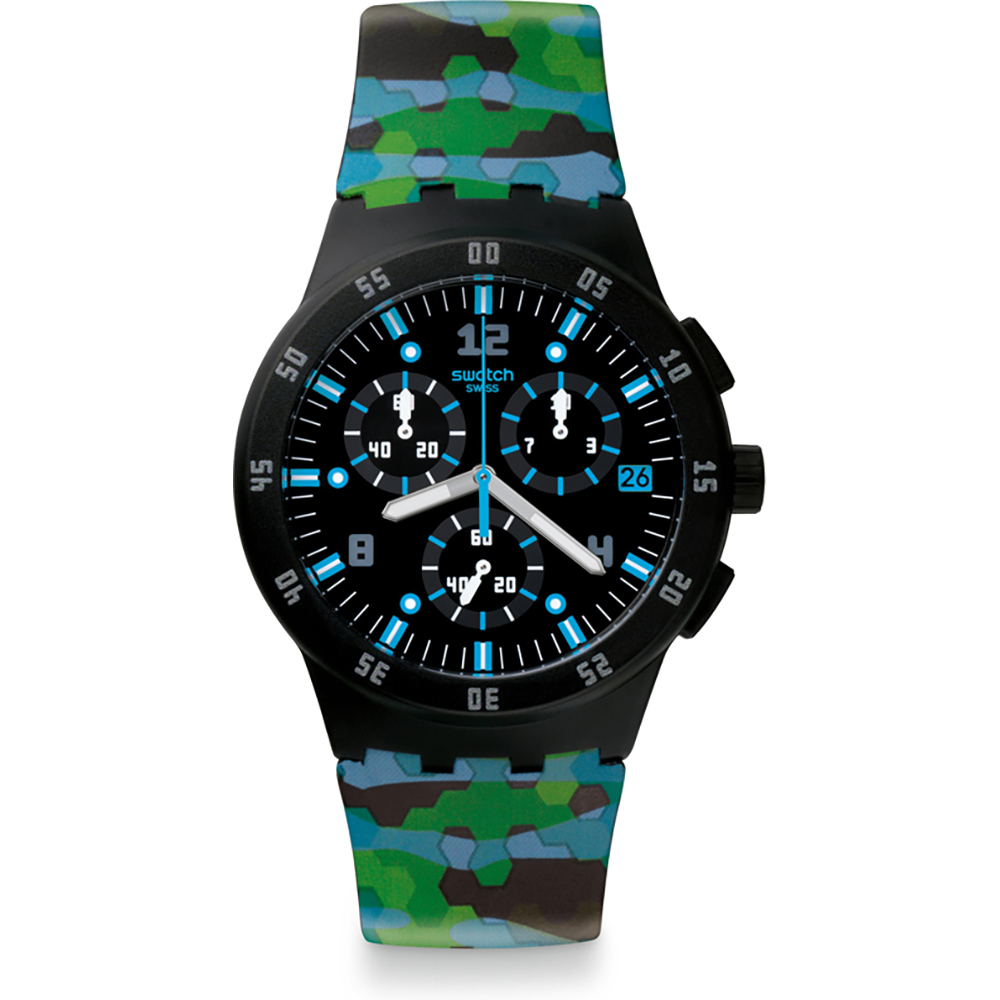 Swatch New Chrono Plastic SUSB403 Urban Jungle Horloge