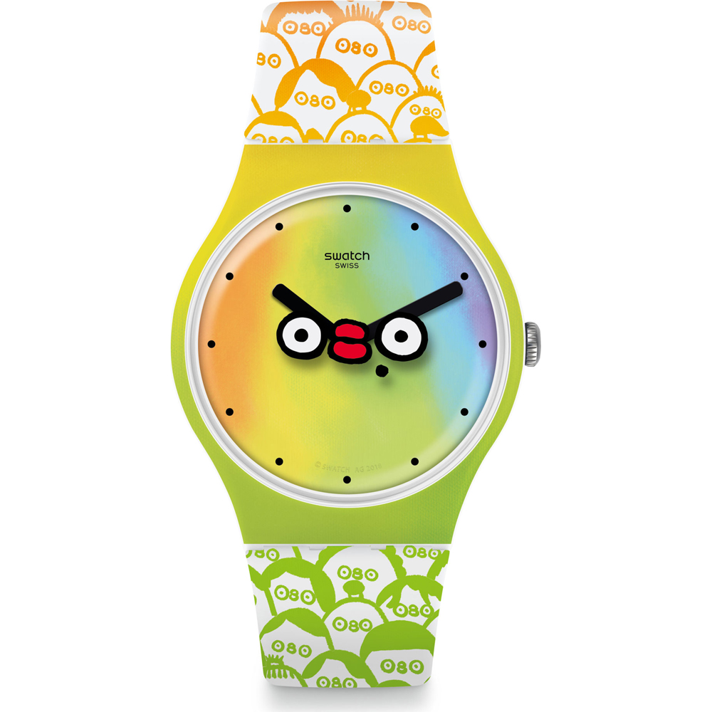 Swatch NewGent SUOZ303 What's Yo Face Horloge