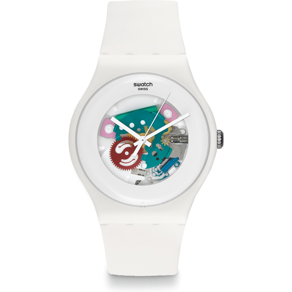 Swatch NewGent SUOW100 White Lacquered Horloge