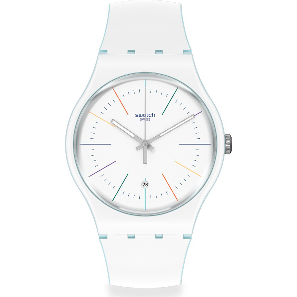 Swatch NewGent SUOS404 White layered Horloge