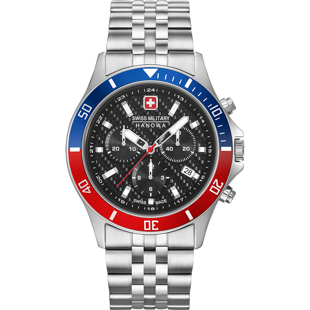 Swiss Military Hanowa Aqua 06-5337.04.007.34 Flagship Racer Chrono Horloge