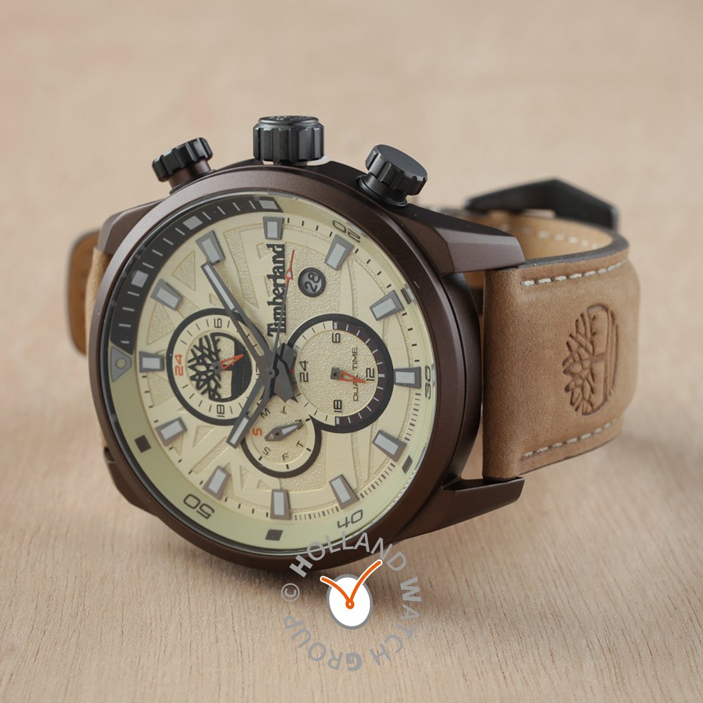Timberland trendy Herenhorloge, stainless steel met datum aanduiding