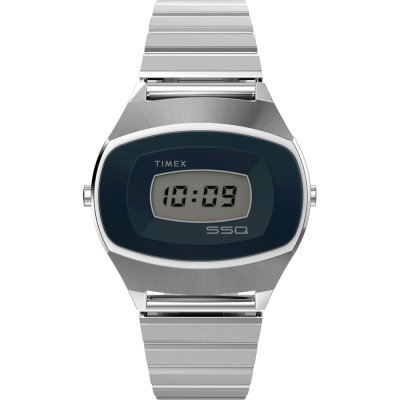 Timex Q TW2Y06100 1975 SSQ Digital Reissue Horloge