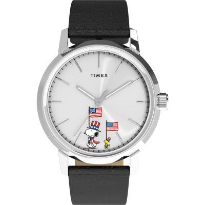 Timex X Peanuts TW2Y50300 Peanuts x Timex Marlin Automatic Americana Horloge