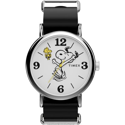 Timex X Peanuts TW2Y60900 Peanuts x Timex Weekender Snoopy Horloge