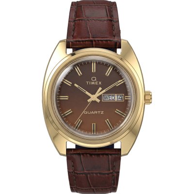 Timex LAB TW2Y87200 Timex 1976 Day Date Fume Reissue Inspired Horloge