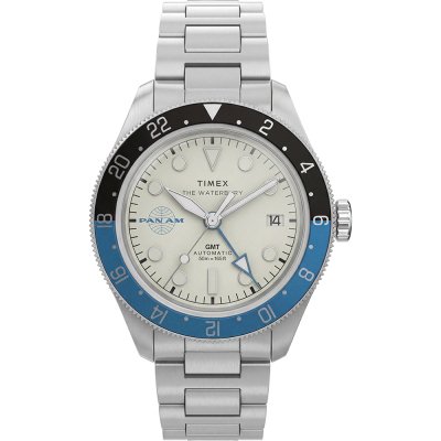 Timex Re-Issues TW2Y94300 Pan Am® x Timex® Waterbury Automatic GMT Horloge