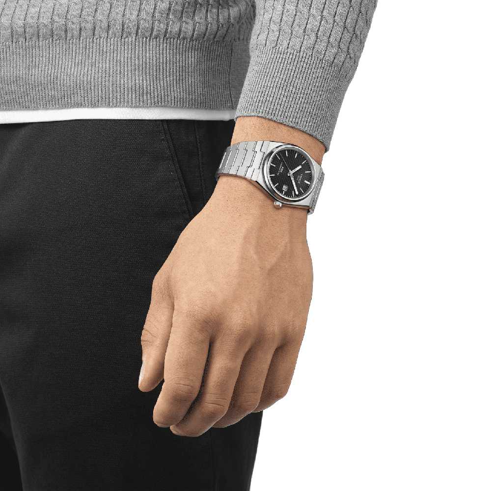Tissot T-Classic T1374071105100 PRX Powermatic 80 horloge • EAN:  7611608299616 • Horloge.be