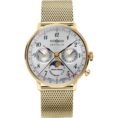 Zeppelin LZ 129 Hindenburg 7039M-1 LZ 129 Hindenburg Mondphase Horloge